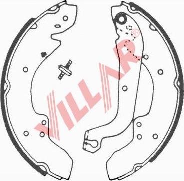 Villar 629.0501 - Комплект спирачна челюст vvparts.bg