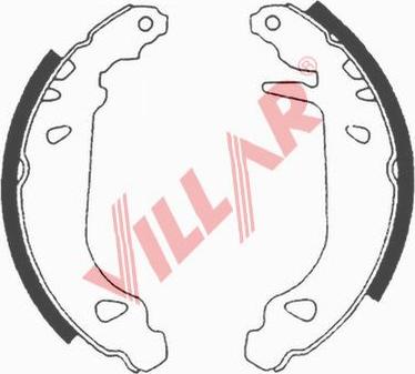 Villar 629.0589 - Комплект спирачна челюст vvparts.bg