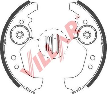 Villar 629.0539 - Комплект спирачна челюст vvparts.bg