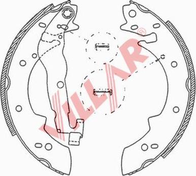 Villar 629.0524 - Комплект спирачна челюст vvparts.bg