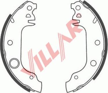 Villar 629.0528 - Комплект спирачна челюст vvparts.bg