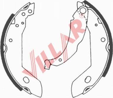 Villar 629.0573 - Комплект спирачна челюст vvparts.bg