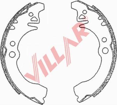 Villar 629.0695 - Комплект спирачна челюст vvparts.bg