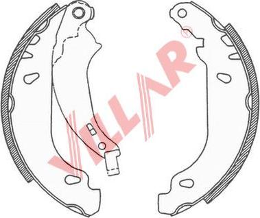 Villar 629.0690 - Комплект спирачна челюст vvparts.bg