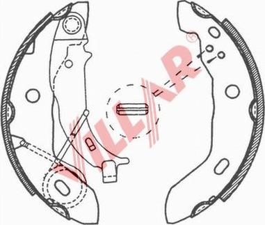 Villar 629.0693 - Комплект спирачна челюст vvparts.bg