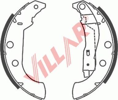 Villar 629.0692 - Комплект спирачна челюст vvparts.bg