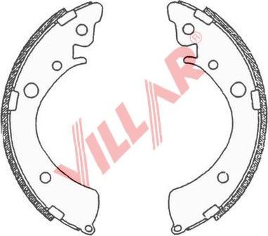 Villar 629.0697 - Комплект спирачна челюст vvparts.bg