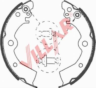 Villar 629.0649 - Комплект спирачна челюст vvparts.bg