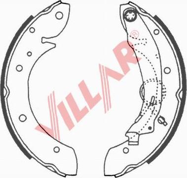 Villar 629.0648 - Комплект спирачна челюст vvparts.bg