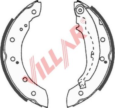 Villar 629.0643 - Комплект спирачна челюст vvparts.bg