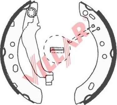 Villar 629.0647 - Комплект спирачна челюст vvparts.bg