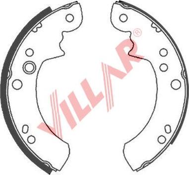 Villar 629.0653 - Комплект спирачна челюст vvparts.bg