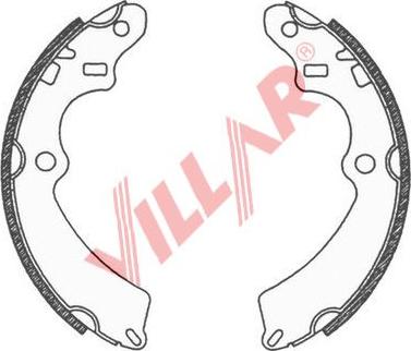 Villar 629.0669 - Комплект спирачна челюст vvparts.bg