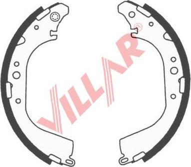Villar 629.0668 - Комплект спирачна челюст vvparts.bg