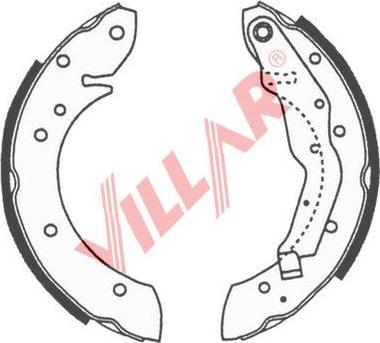 Villar 629.0663 - Комплект спирачна челюст vvparts.bg