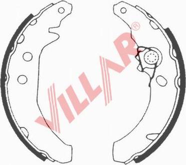 Villar 629.0609 - Комплект спирачна челюст vvparts.bg