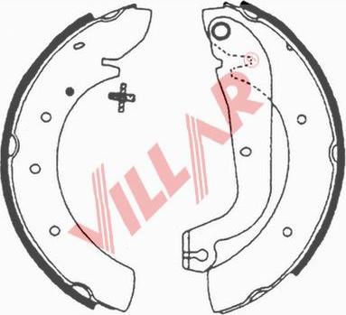 Villar 629.0603 - Комплект спирачна челюст vvparts.bg