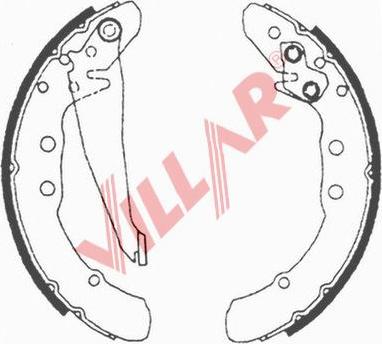 Villar 629.0616 - Комплект спирачна челюст vvparts.bg