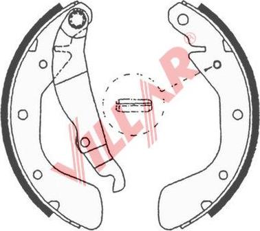 Villar 629.0618 - Комплект спирачна челюст vvparts.bg