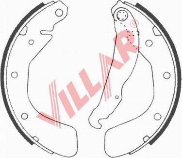 Villar 629.0613 - Комплект спирачна челюст vvparts.bg