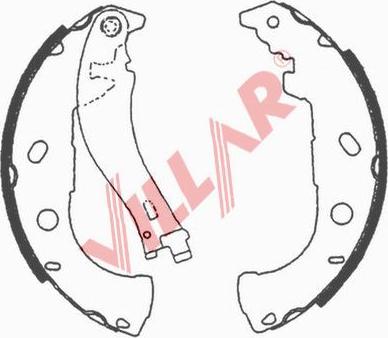 Villar 629.0688 - Комплект спирачна челюст vvparts.bg