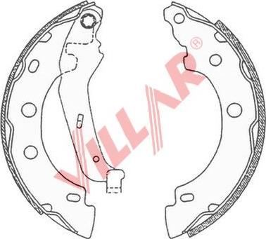 Villar 629.0682 - Комплект спирачна челюст vvparts.bg