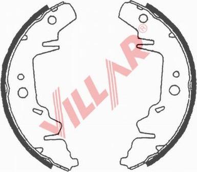 Villar 629.0687 - Комплект спирачна челюст vvparts.bg