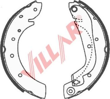 Villar 629.0630 - Комплект спирачна челюст vvparts.bg