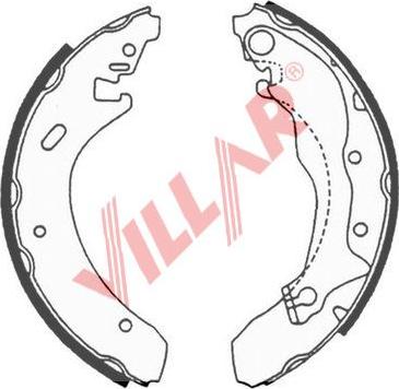 Villar 629.0631 - Комплект спирачна челюст vvparts.bg