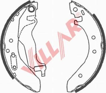 Villar 629.0638 - Комплект спирачна челюст vvparts.bg