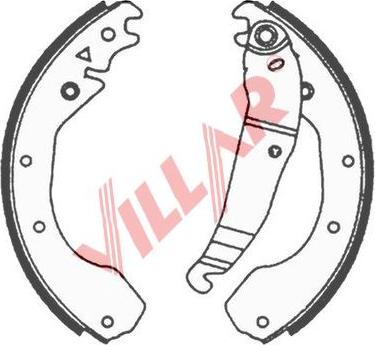 Villar 629.0620 - Комплект спирачна челюст vvparts.bg