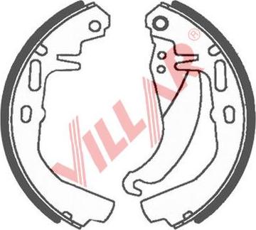 Villar 629.0622 - Комплект спирачна челюст vvparts.bg