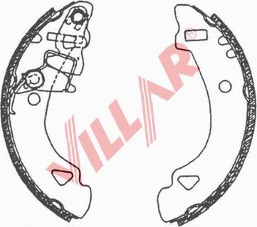 Villar 629.0627 - Комплект спирачна челюст vvparts.bg