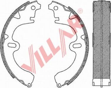 Villar 629.0676 - Комплект спирачна челюст vvparts.bg