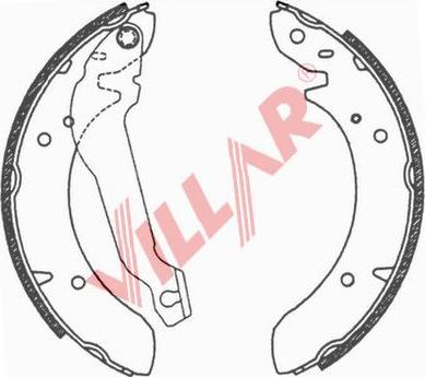 Villar 629.0672 - Комплект спирачна челюст vvparts.bg