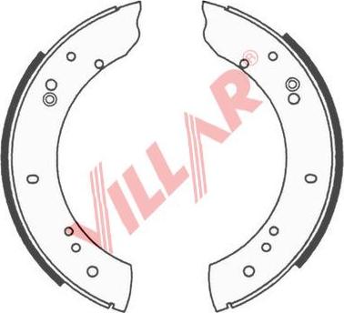 Villar 629.0677 - Комплект спирачна челюст vvparts.bg