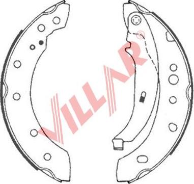 Villar 629.0894 - Комплект спирачна челюст vvparts.bg