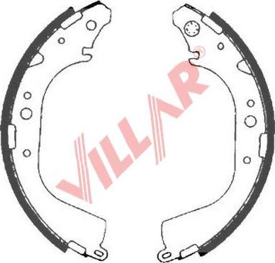 Villar 629.0892 - Комплект спирачна челюст vvparts.bg