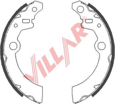 Villar 629.0856 - Комплект спирачна челюст vvparts.bg