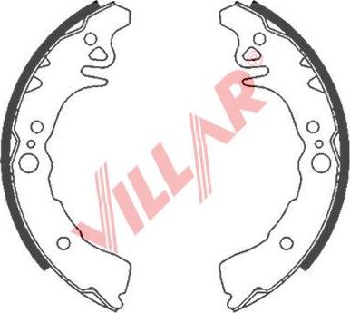 Villar 629.0852 - Комплект спирачна челюст vvparts.bg