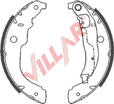 Villar 629.0863 - Комплект спирачна челюст vvparts.bg