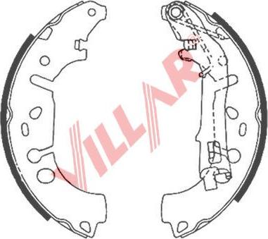 Villar 629.0867 - Комплект спирачна челюст vvparts.bg