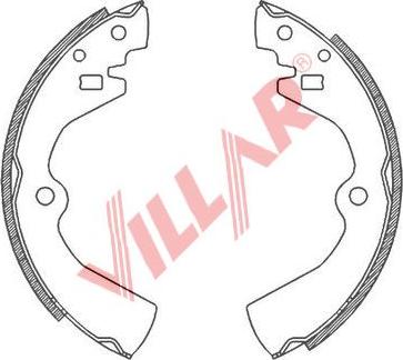 Villar 629.0809 - Комплект спирачна челюст vvparts.bg