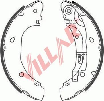 Villar 629.0808 - Комплект спирачна челюст vvparts.bg