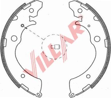 Villar 629.0803 - Комплект спирачна челюст vvparts.bg