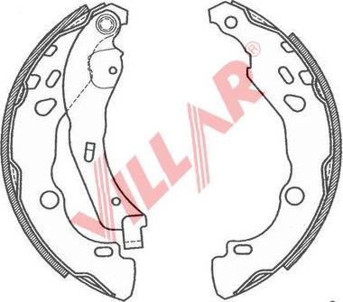 Villar 629.0807 - Комплект спирачна челюст vvparts.bg