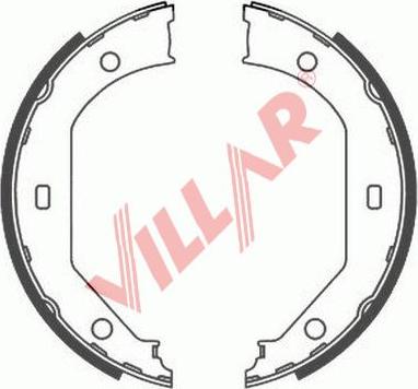 Villar 629.0810 - Комплект спирачна челюст, ръчна спирачка vvparts.bg