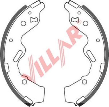 Villar 629.0884 - Комплект спирачна челюст vvparts.bg