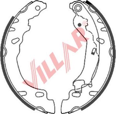 Villar 629.0839 - Комплект спирачна челюст vvparts.bg