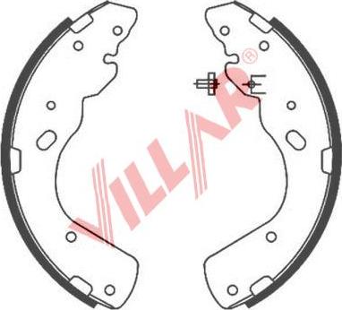 Villar 629.0834 - Комплект спирачна челюст vvparts.bg